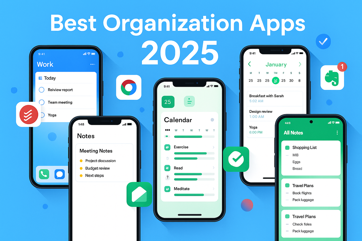 Os melhores aplicativos de organização pessoal para Android e iOS em 2025